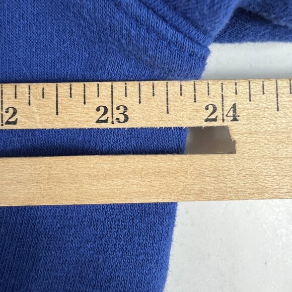 NFL New York Giants Football Sweatshirt Adult Large Blue Faded Full Zip Hoodie - Picture 14 of 15